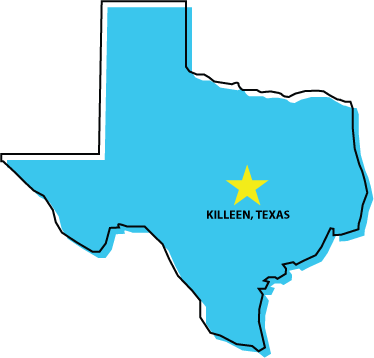 Killeen Texas area map